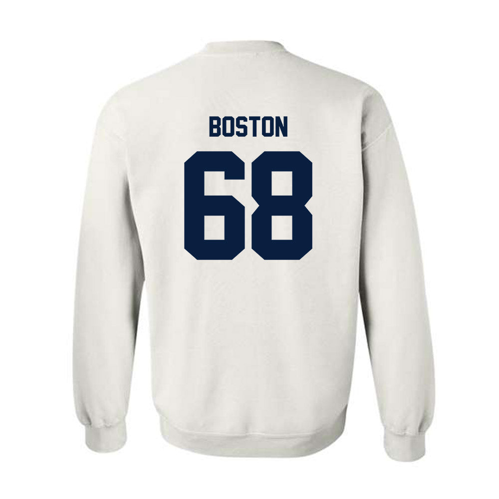 Monmouth - NCAA Football : Logan Boston - Classic Shersey Crewneck Sweatshirt-1