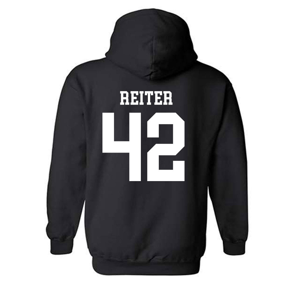 NSU - NCAA Baseball : Austin Reiter - Classic Shersey Hooded Sweatshirt-1