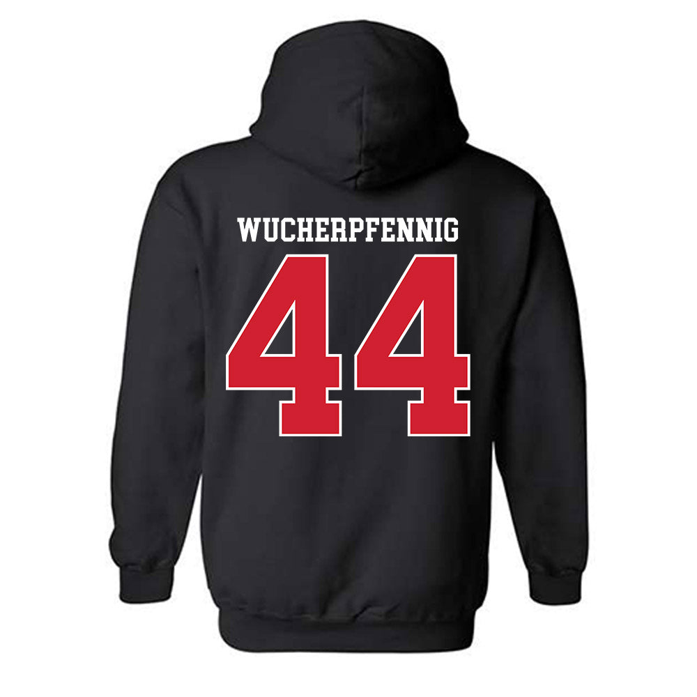 Fairfield - NCAA Men's Basketball : Declan Wucherpfennig - Classic Shersey Hooded Sweatshirt-1