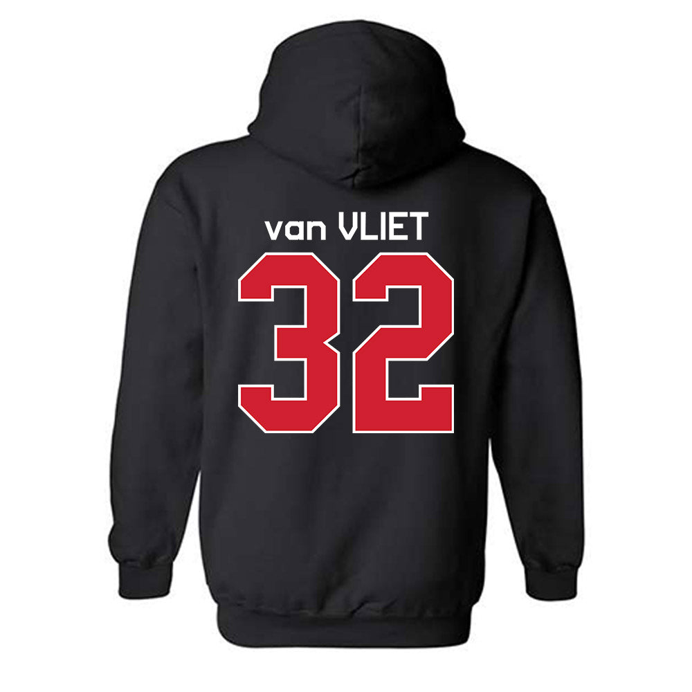 Fairfield - NCAA Women's Basketball : Milou van Vliet - Classic Shersey Hooded Sweatshirt-1