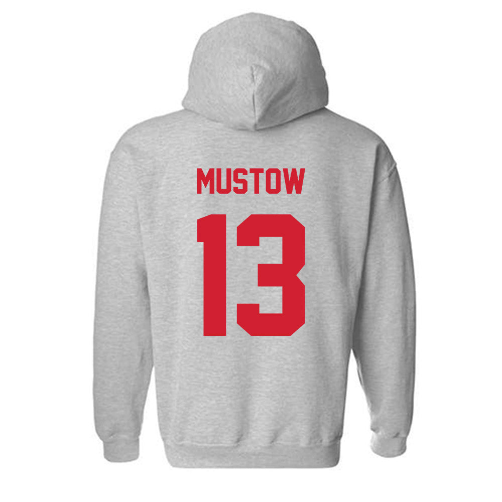 Arkansas State - NCAA Baseball : Adam Mustow - Classic Shersey Hooded Sweatshirt-1