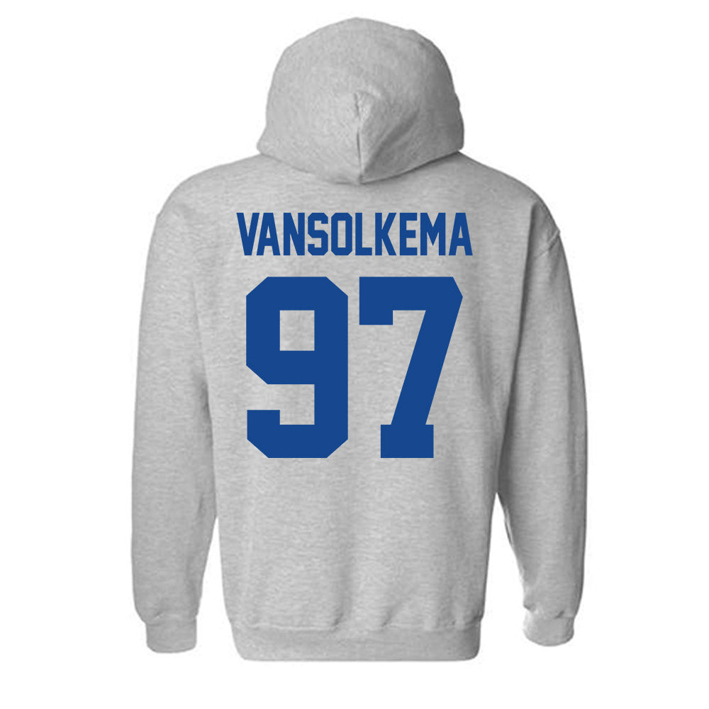 Grand Valley - NCAA Football : Camren VanSolkema - Classic Shersey Hooded Sweatshirt-1