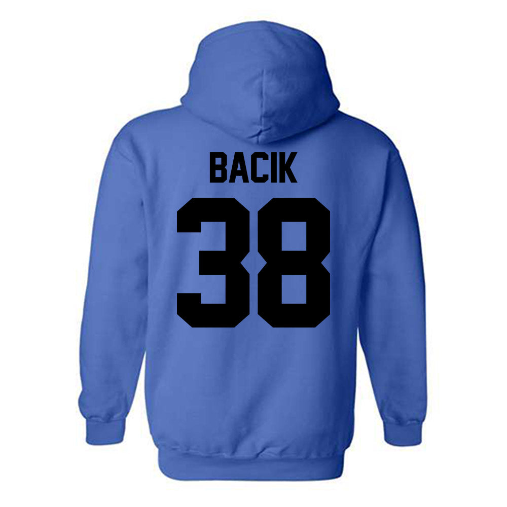 Grand Valley - NCAA Football : Mathew Bacik - Classic Shersey Hooded Sweatshirt-1