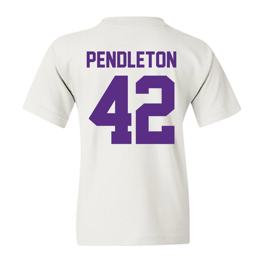 Furman - NCAA Football : Jakeman Pendleton - Classic Shersey Youth T-Shirt-1