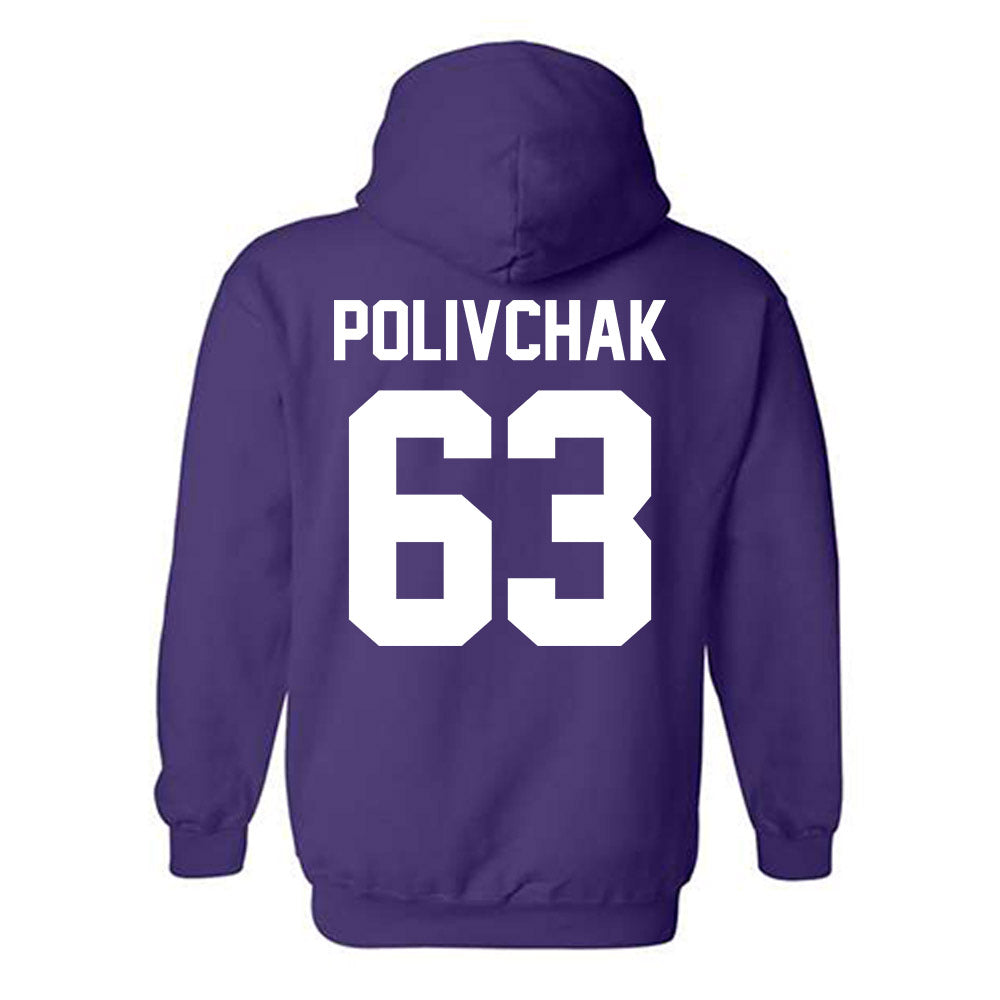 Furman - NCAA Football : Chase Polivchak - Classic Shersey Hooded Sweatshirt-1