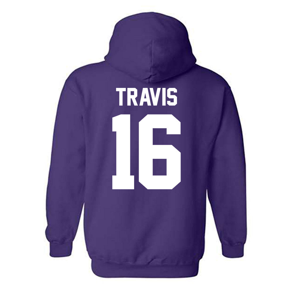 Furman - NCAA Men's Soccer : Grayson Travis - Classic Shersey Hooded Sweatshirt-1