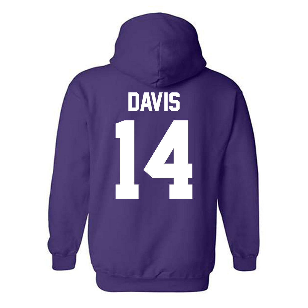 Furman - NCAA Football : Isaiah Davis - Classic Shersey Hooded Sweatshirt-1