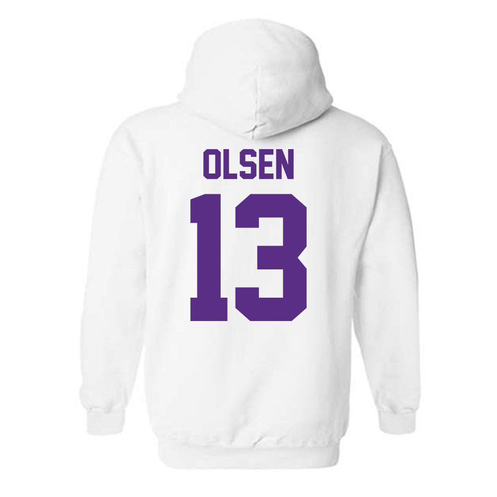 Furman - NCAA Football : Ian Olsen - Classic Shersey Hooded Sweatshirt-1