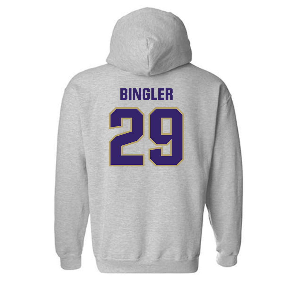 JMU - NCAA Baseball : Alex Bingler - Classic Shersey Hooded Sweatshirt-1