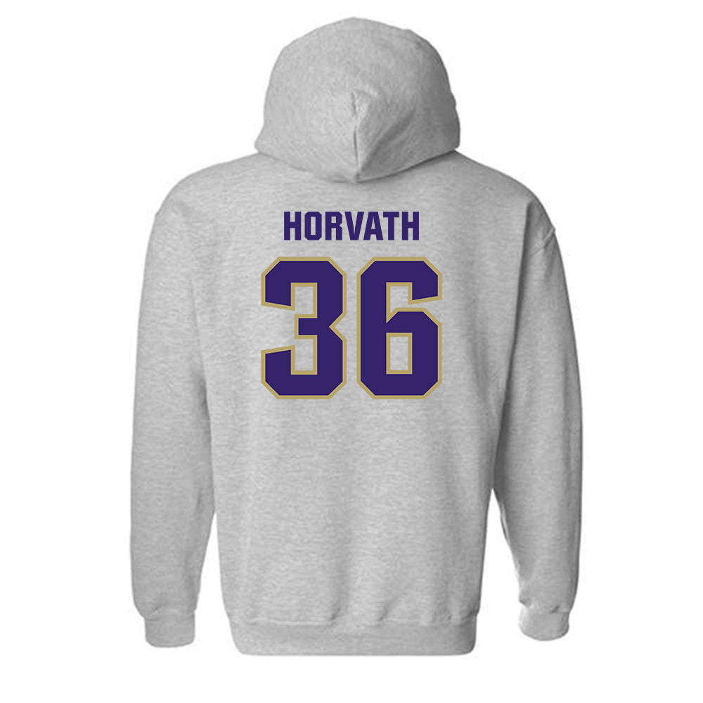 JMU - NCAA Baseball : Adam Horvath - Classic Shersey Hooded Sweatshirt-1