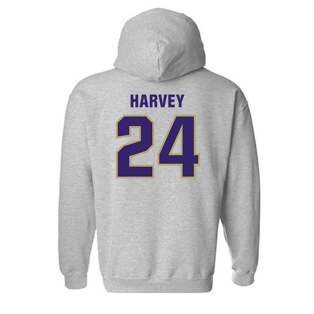 JMU - NCAA Football : Jayon Harvey - Classic Shersey Hooded Sweatshirt-1