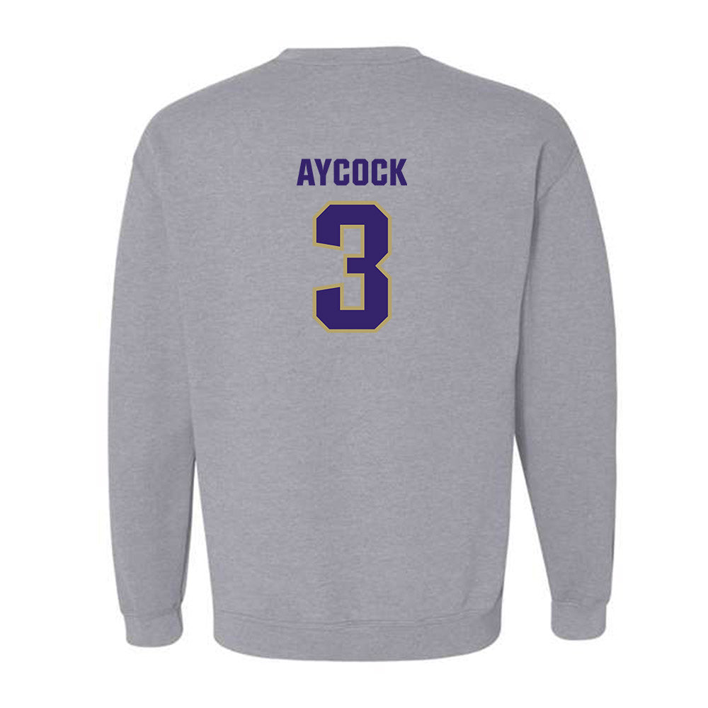 JMU - NCAA Baseball : Cameron Aycock - Classic Shersey Crewneck Sweatshirt-1