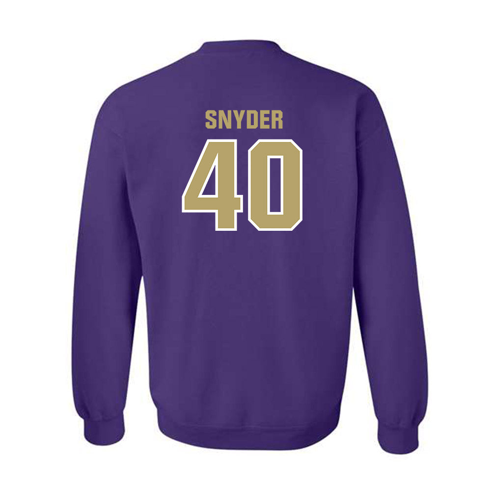 JMU - NCAA Football : Jackson Snyder - Classic Shersey Crewneck Sweatshirt-1