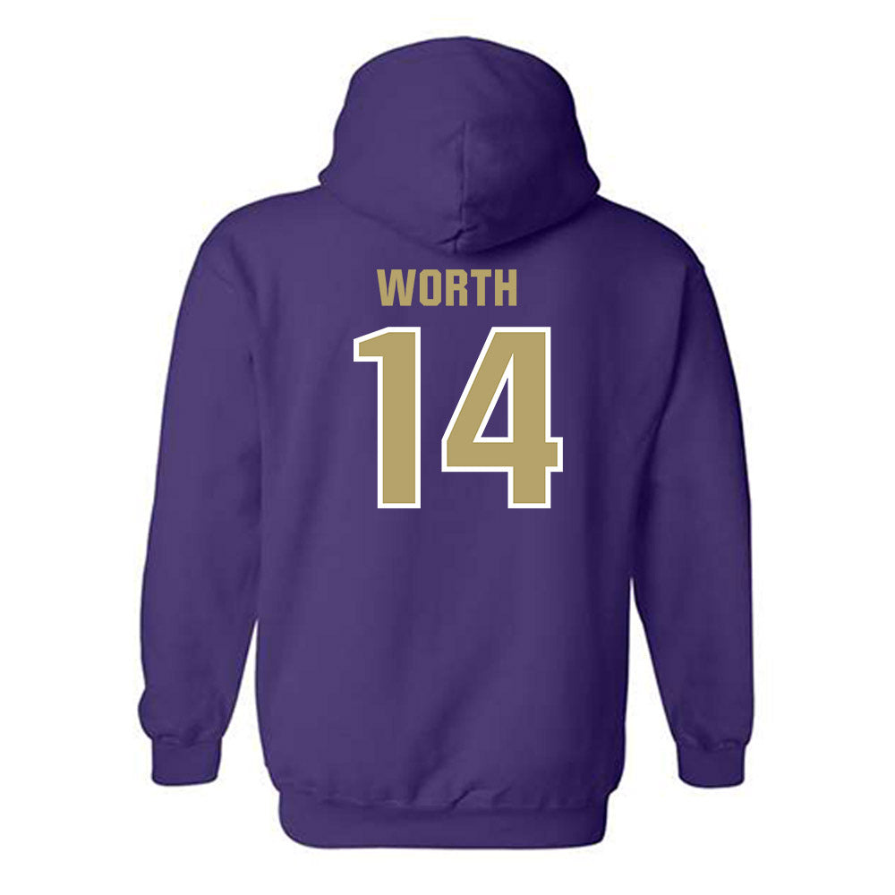 JMU - NCAA Baseball : Conner Worth - Classic Shersey Hooded Sweatshirt-1