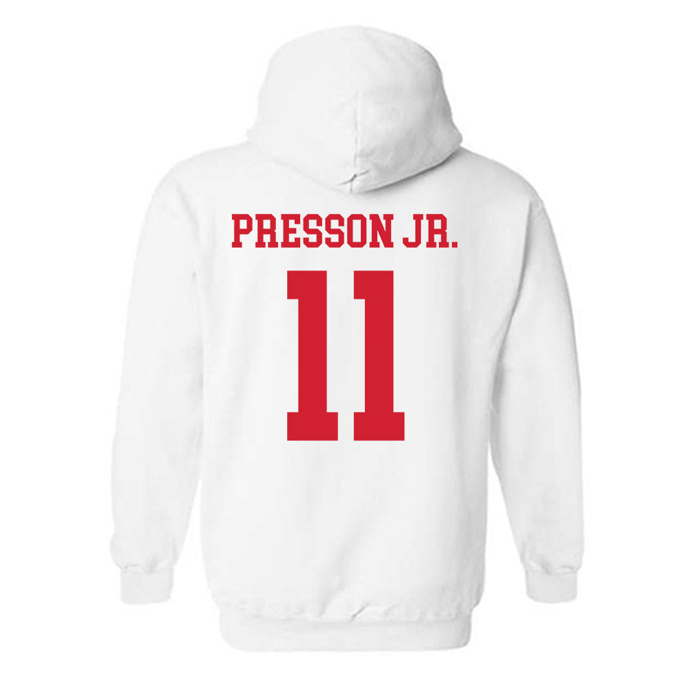 Illinois State - NCAA Football : Scotty Presson Jr. - Classic Shersey Hooded Sweatshirt-1