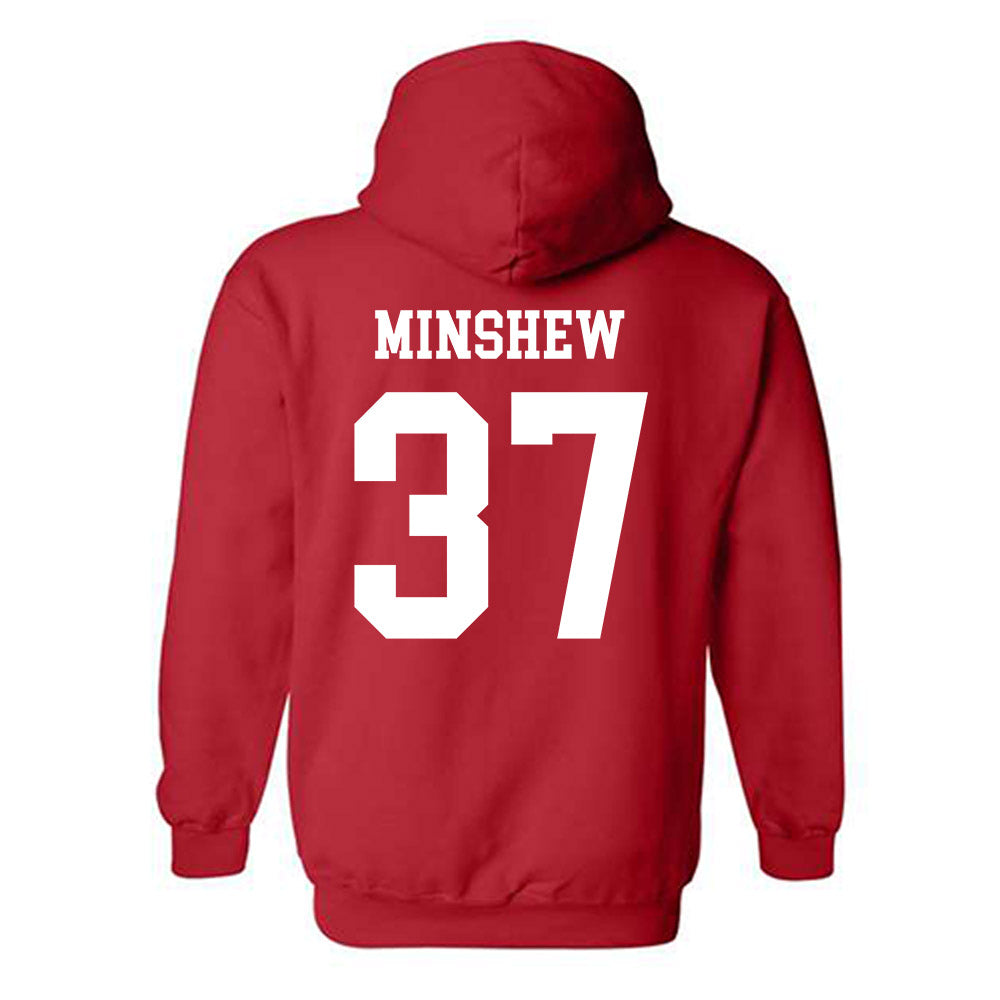Illinois State - NCAA Baseball : Lawson Minshew - Classic Shersey Hooded Sweatshirt-1