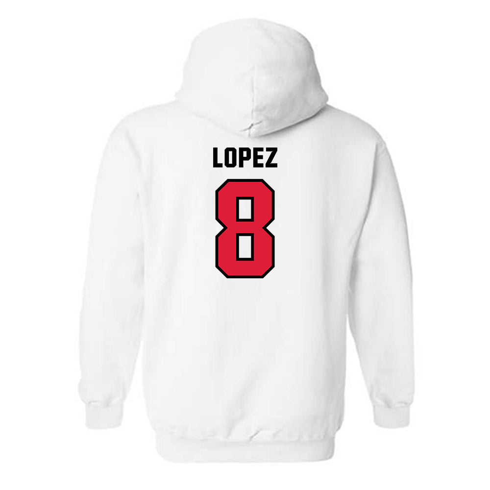 Lamar - NCAA Baseball : Mark Lopez - Classic Shersey Hooded Sweatshirt-1
