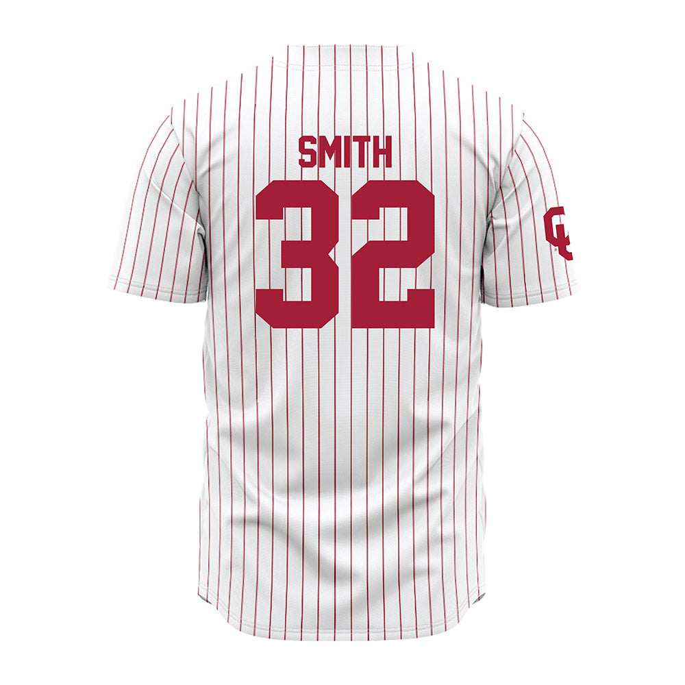 Oklahoma - NCAA Baseball : Brisco Smith - Pinstripe Jersey-1