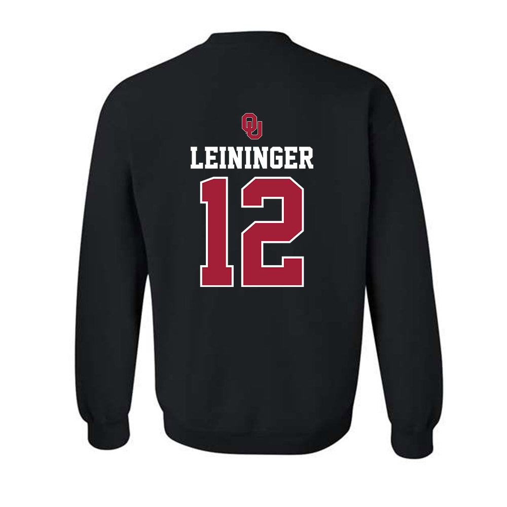 Oklahoma - NCAA Baseball : Ryley Leininger - Fashion Shersey Crewneck Sweatshirt-1