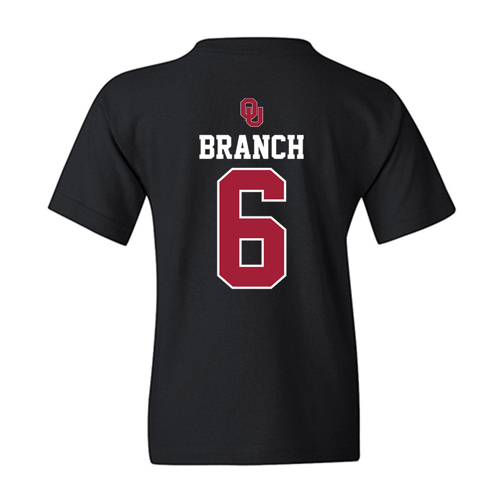 Oklahoma - NCAA Baseball : Kyle Branch - Fashion Shersey Youth T-Shirt-1
