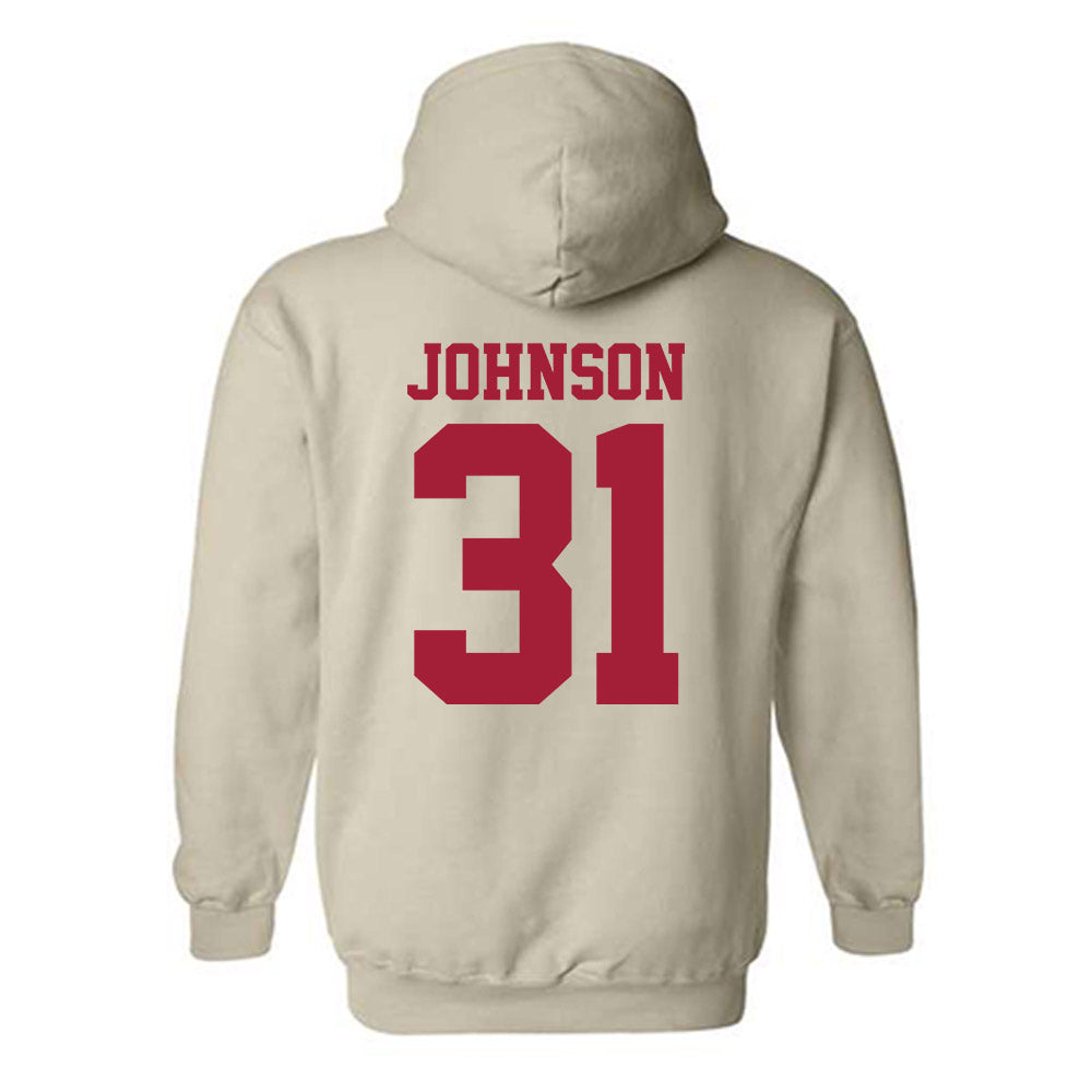 Oklahoma - NCAA Baseball : Cameron Johnson - Fashion Shersey Hooded Sweatshirt-1