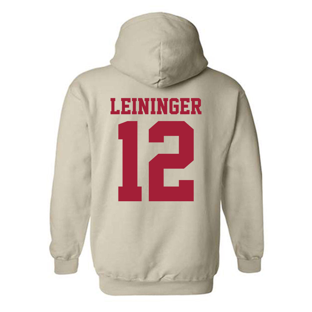 Oklahoma - NCAA Baseball : Ryley Leininger - Fashion Shersey Hooded Sweatshirt-1