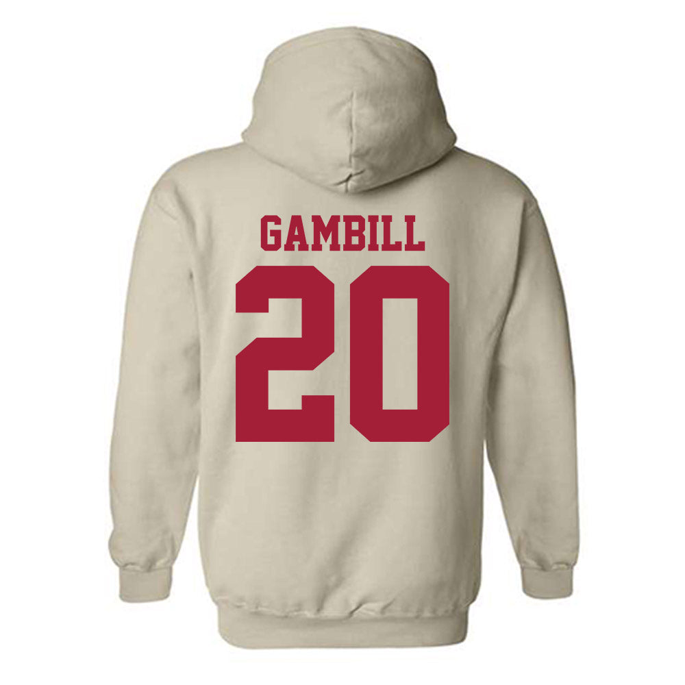 Oklahoma - NCAA Baseball : Trey Gambill - Fashion Shersey Hooded Sweatshirt-1