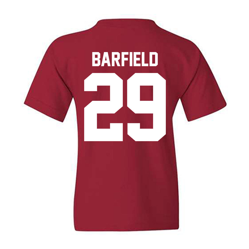 Oklahoma - NCAA Baseball : Jaden Barfield - Fashion Shersey Youth T-Shirt-1