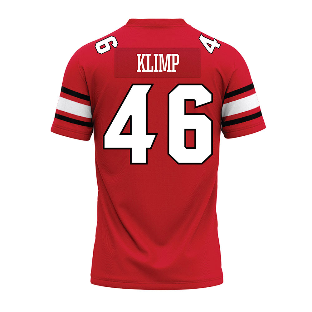 NC State - NCAA Football : Ryan Klimp - Red Premium Football Jersey