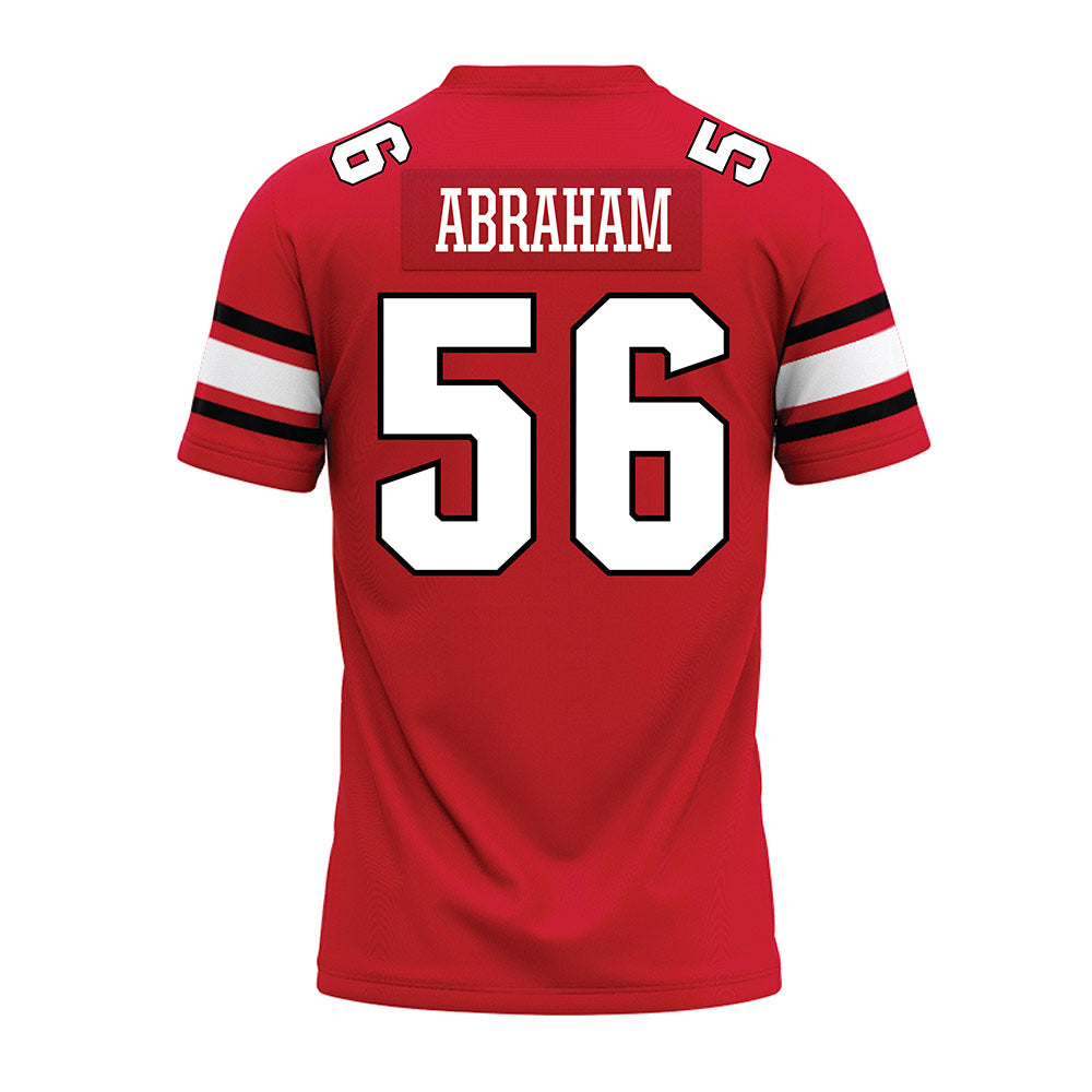 NC State - NCAA Football : Omarian Abraham - Red Premium Football Jersey-1