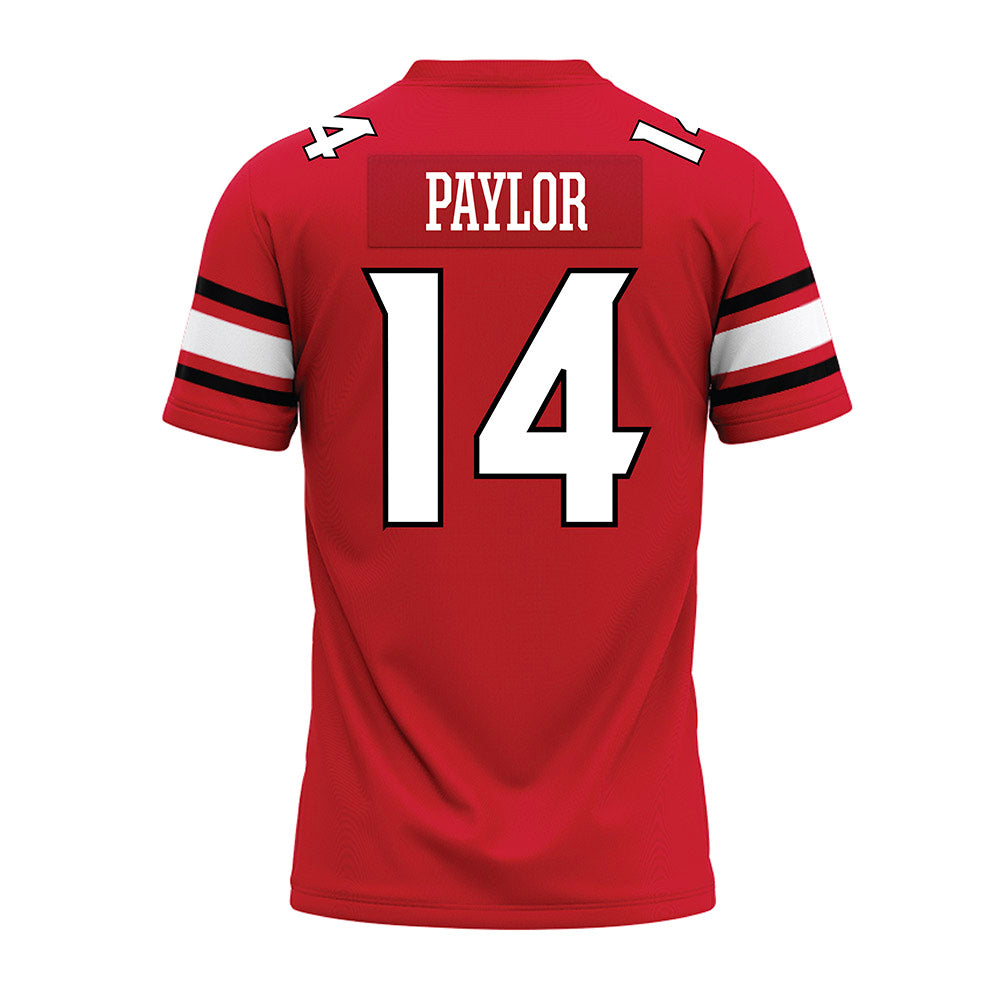 NC State - NCAA Football : Jonathan Paylor - Red Premium Football Jersey-1