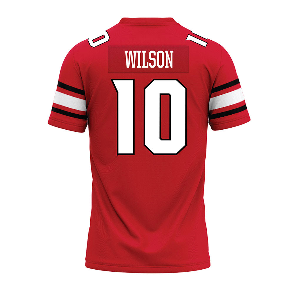 NC State - NCAA Football : Will Wilson - Red Premium Football Jersey-1