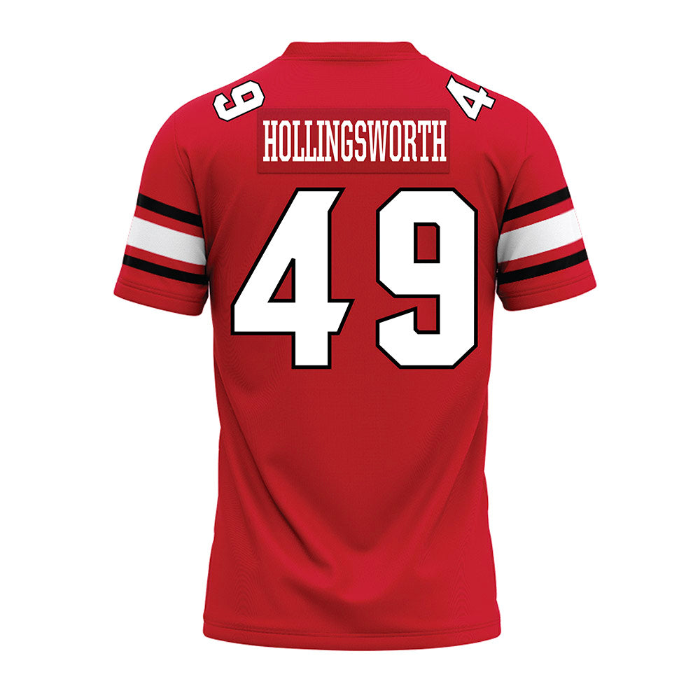 NC State - NCAA Football : Aiden Hollingsworth - Premium Football Jersey
