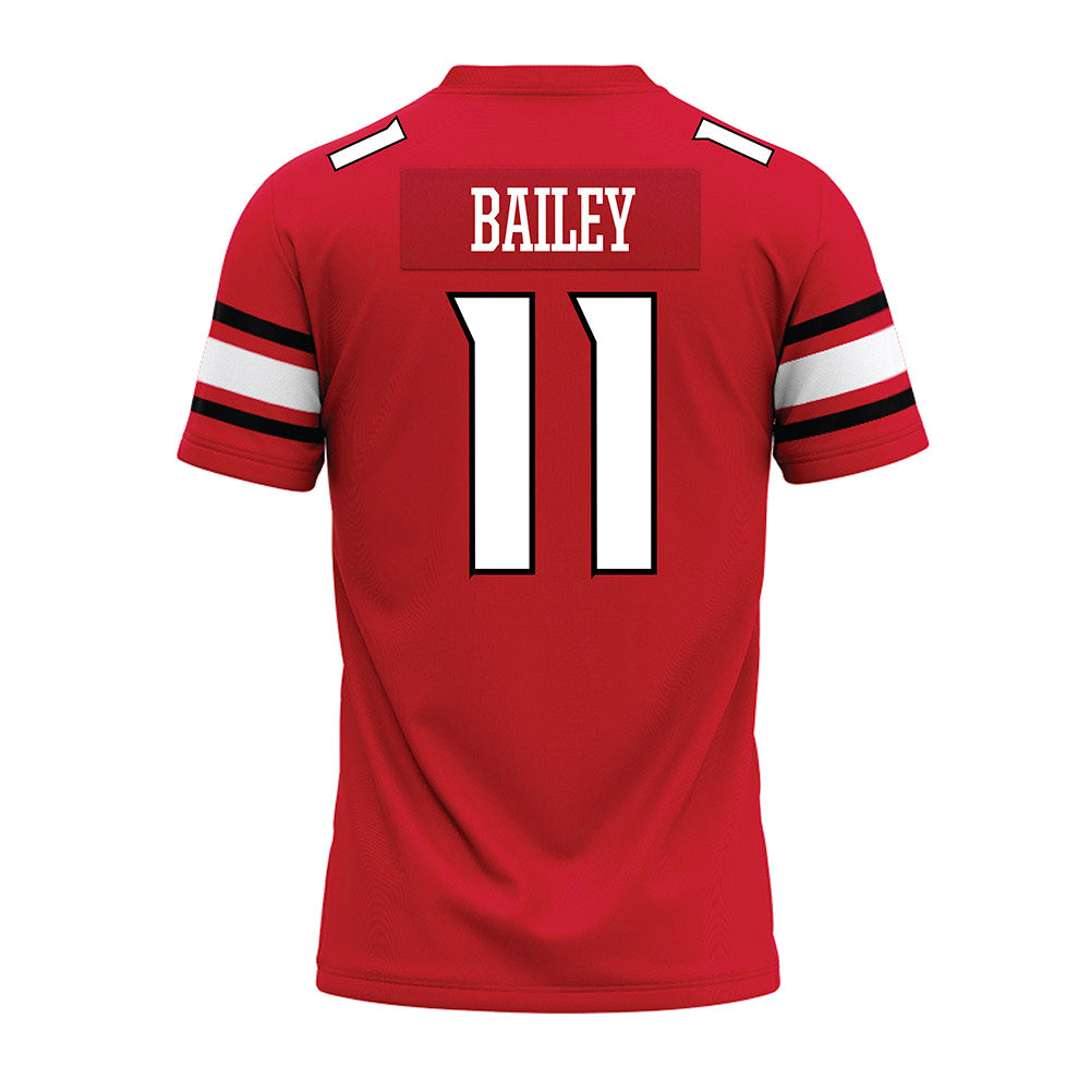 NC State - NCAA Football : Cedrick Bailey - Red Premium Football Jersey-1