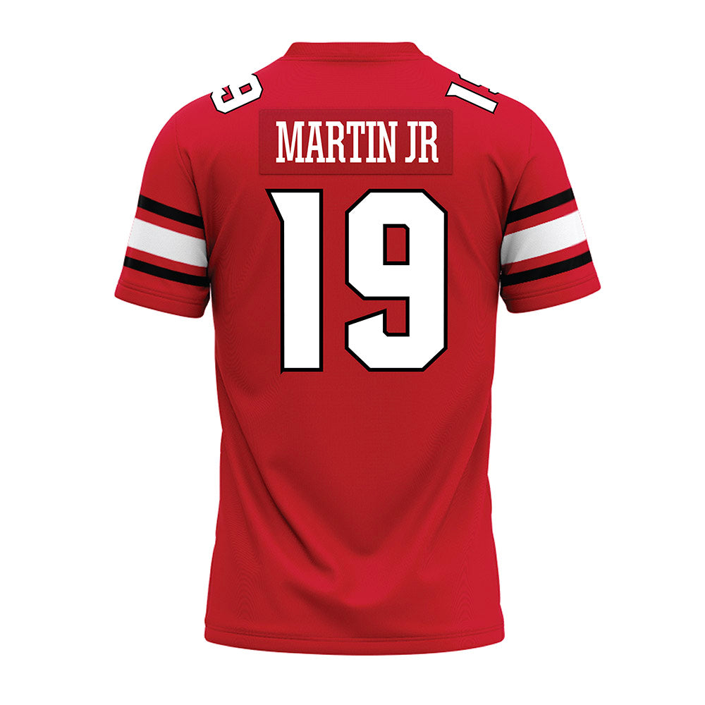 NC State - NCAA Football : KJ Martin Jr - Red Premium Football Jersey