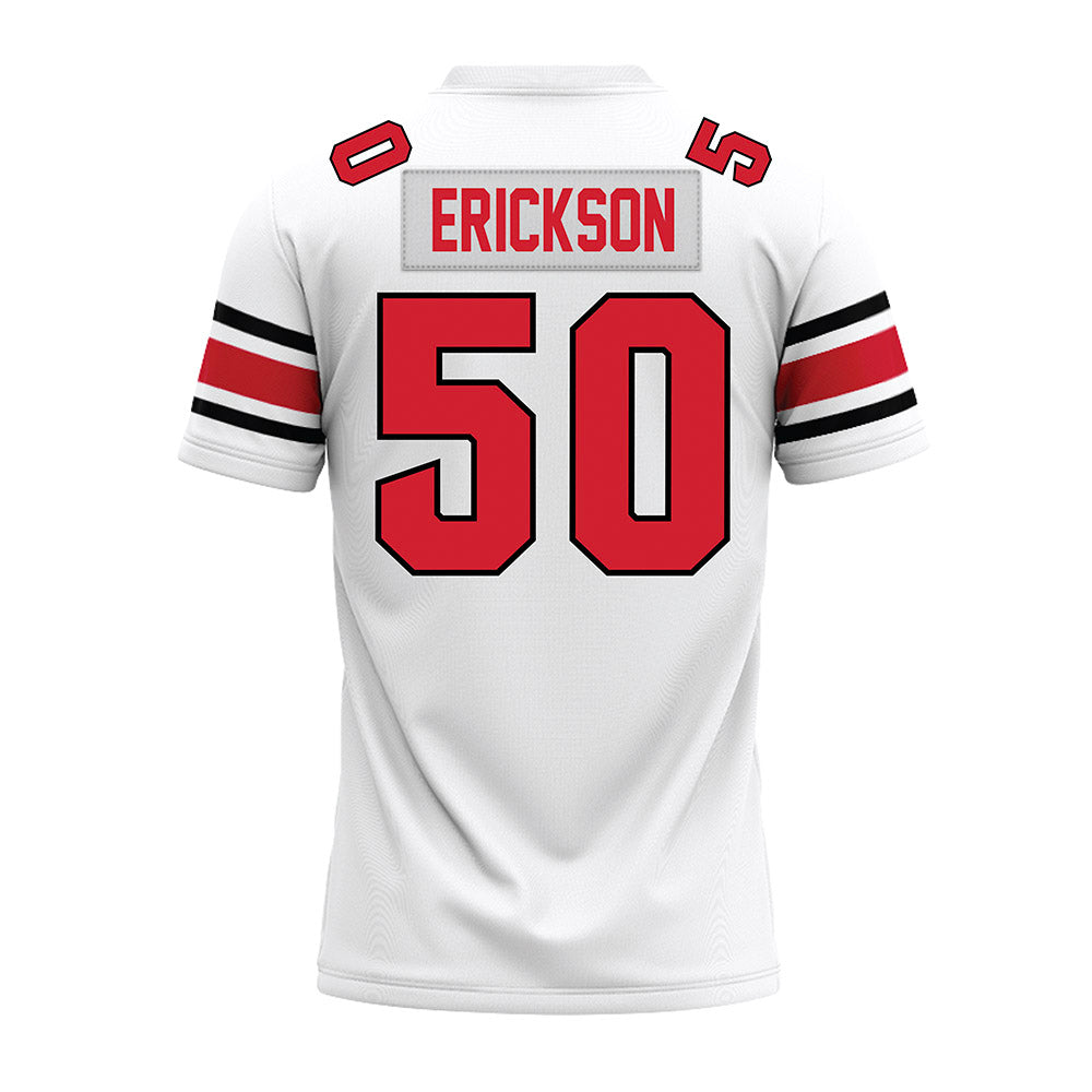 NC State - NCAA Football : Val Erickson - White Premium Football Jersey-1