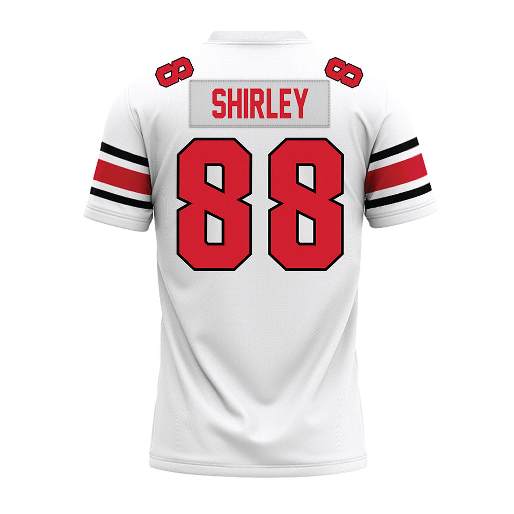 NC State - NCAA Football : Isaiah Shirley - White Premium Football Jersey-1