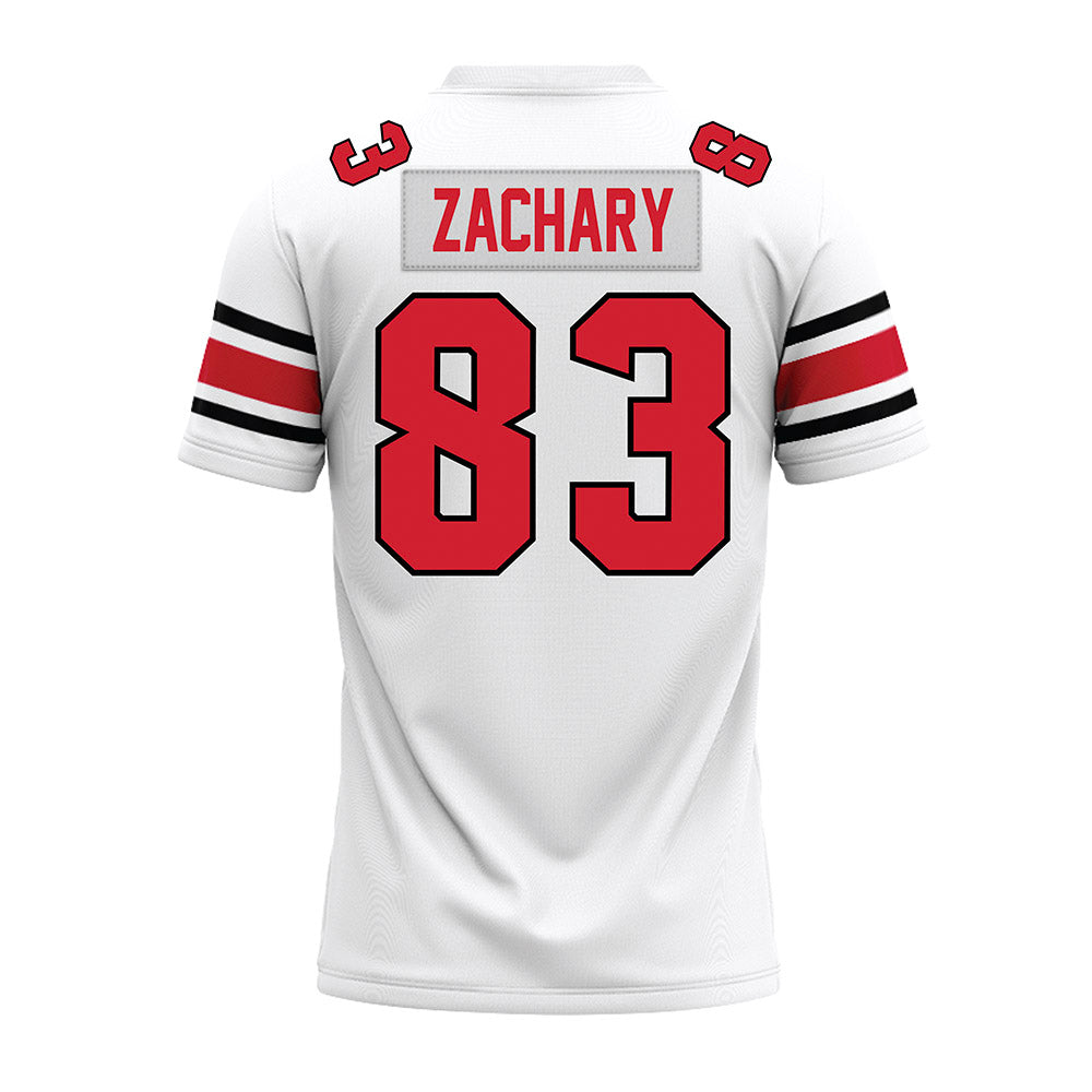 NC State - NCAA Football : Christian Zachary - White Premium Football Jersey-1