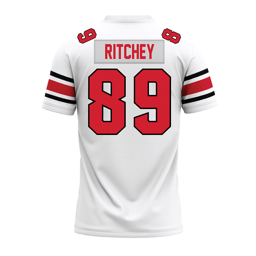 NC State - NCAA Football : Gus Ritchey - White Premium Football Jersey-1