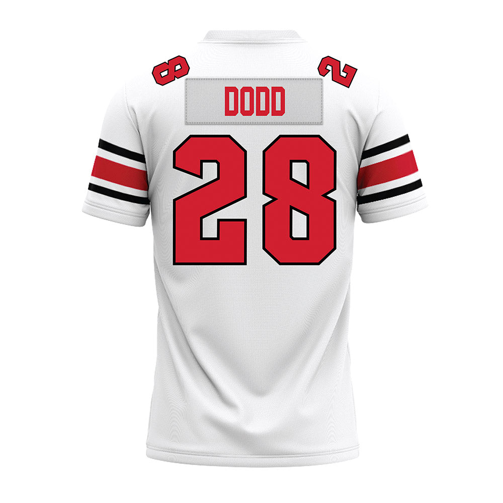 NC State - NCAA Football : Sam Dodd - White Premium Football Jersey-1
