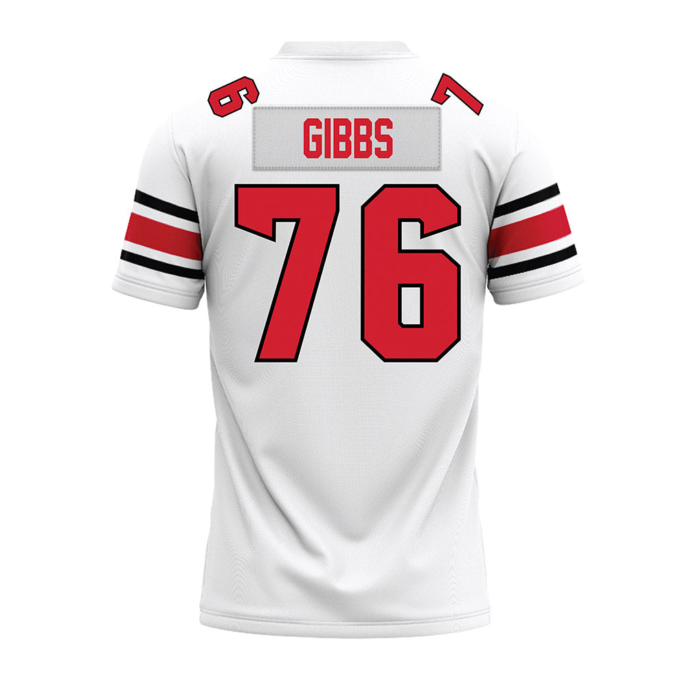 NC State - NCAA Football : Michael Gibbs - White Premium Football Jersey-1