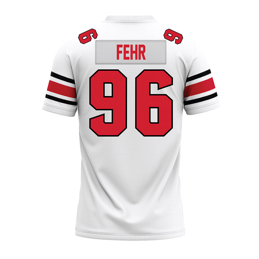 NC State - NCAA Football : Owen Fehr - White Premium Football Jersey-1