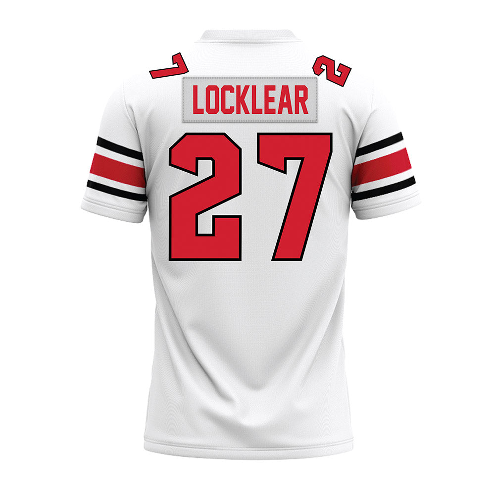 NC State - NCAA Football : Ashton Locklear - White Premium Football Jersey-1