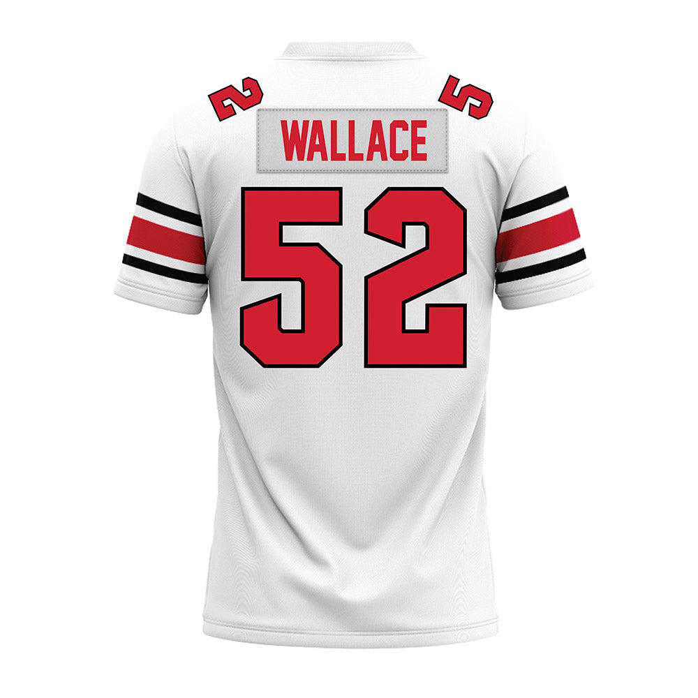 NC State - NCAA Football : Chazz Wallace - White Premium Football Jersey-1