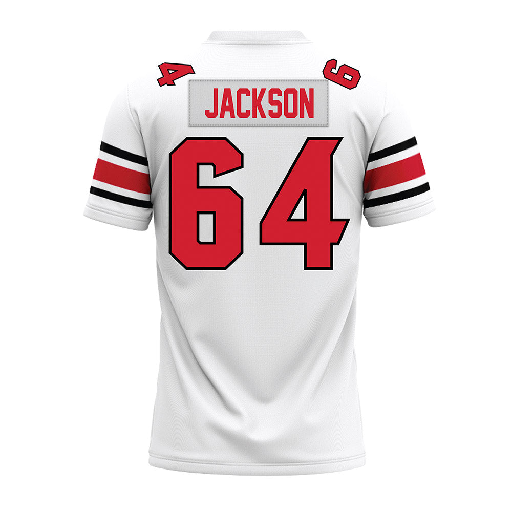 NC State - NCAA Football : Rico Jackson - White Premium Football Jersey-1