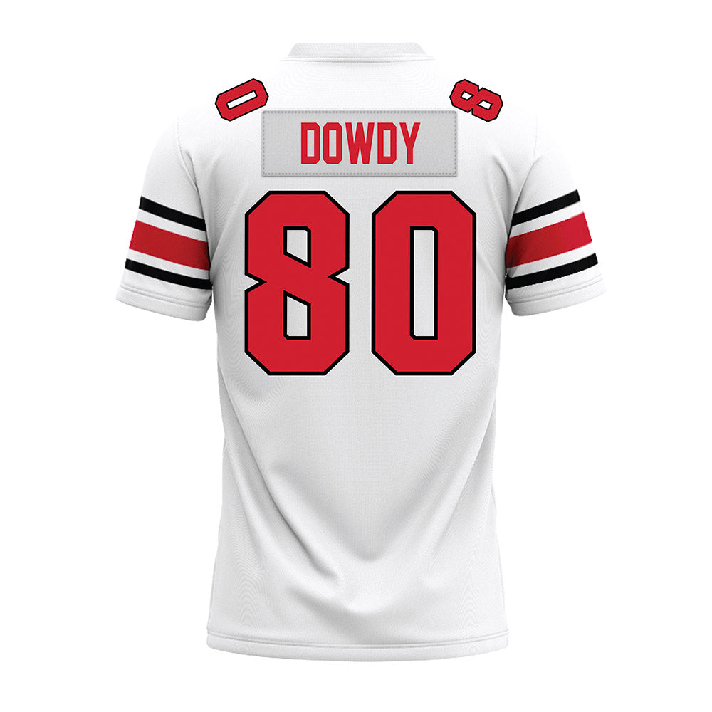 NC State - NCAA Football : Ethan Dowdy - White Premium Football Jersey-1