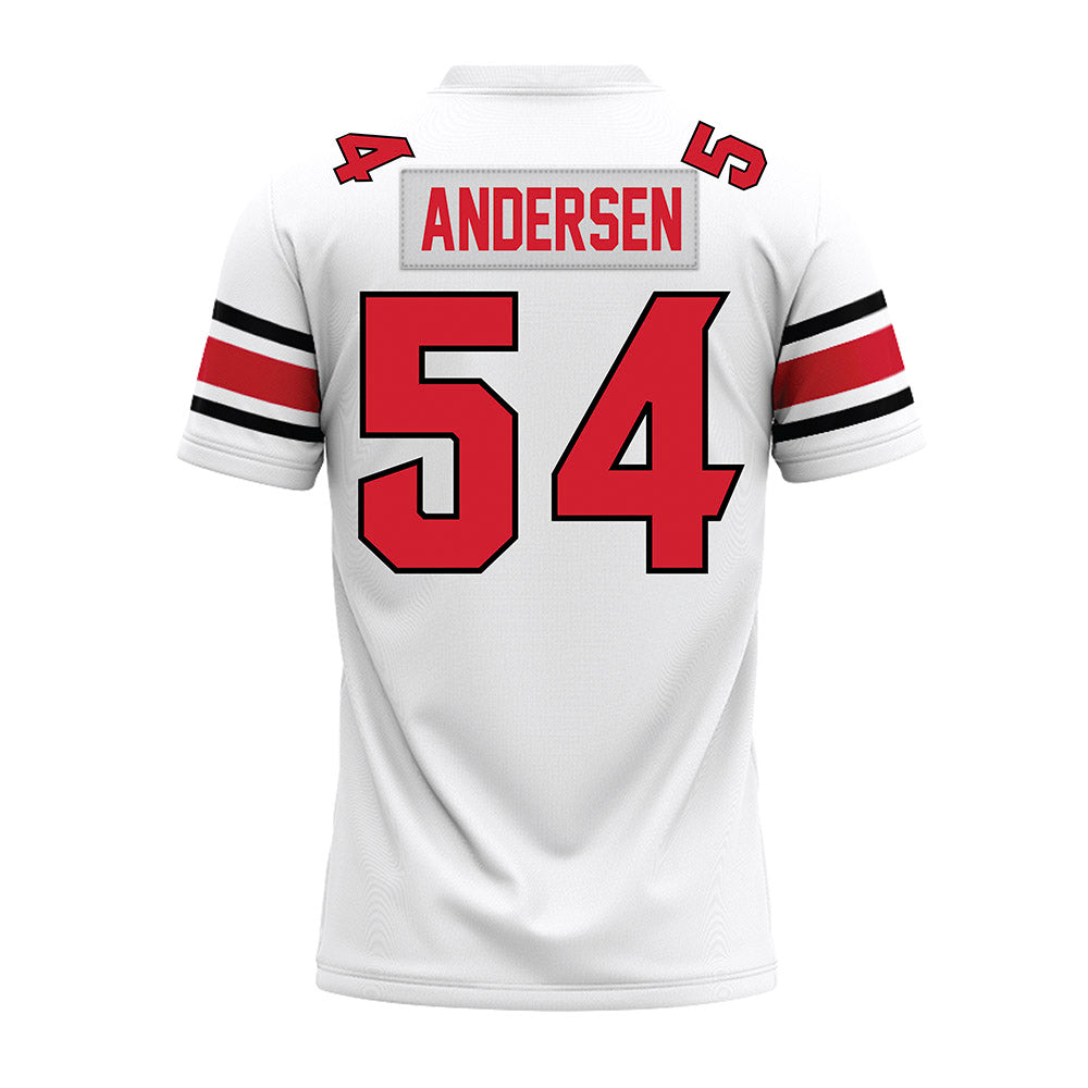 NC State - NCAA Football : Teague Andersen - White Premium Football Jersey-1
