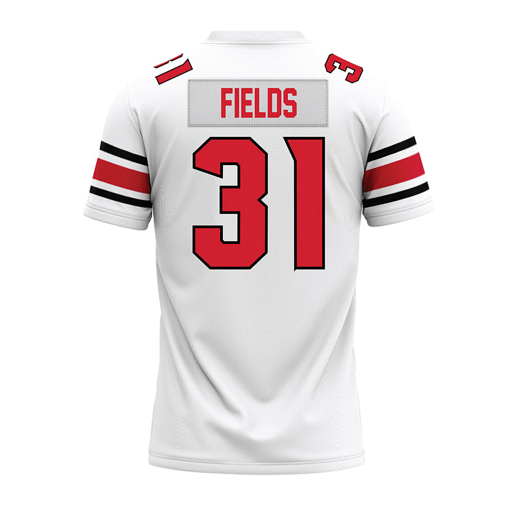 NC State - NCAA Football : Coleson Fields - White Premium Football Jersey-1