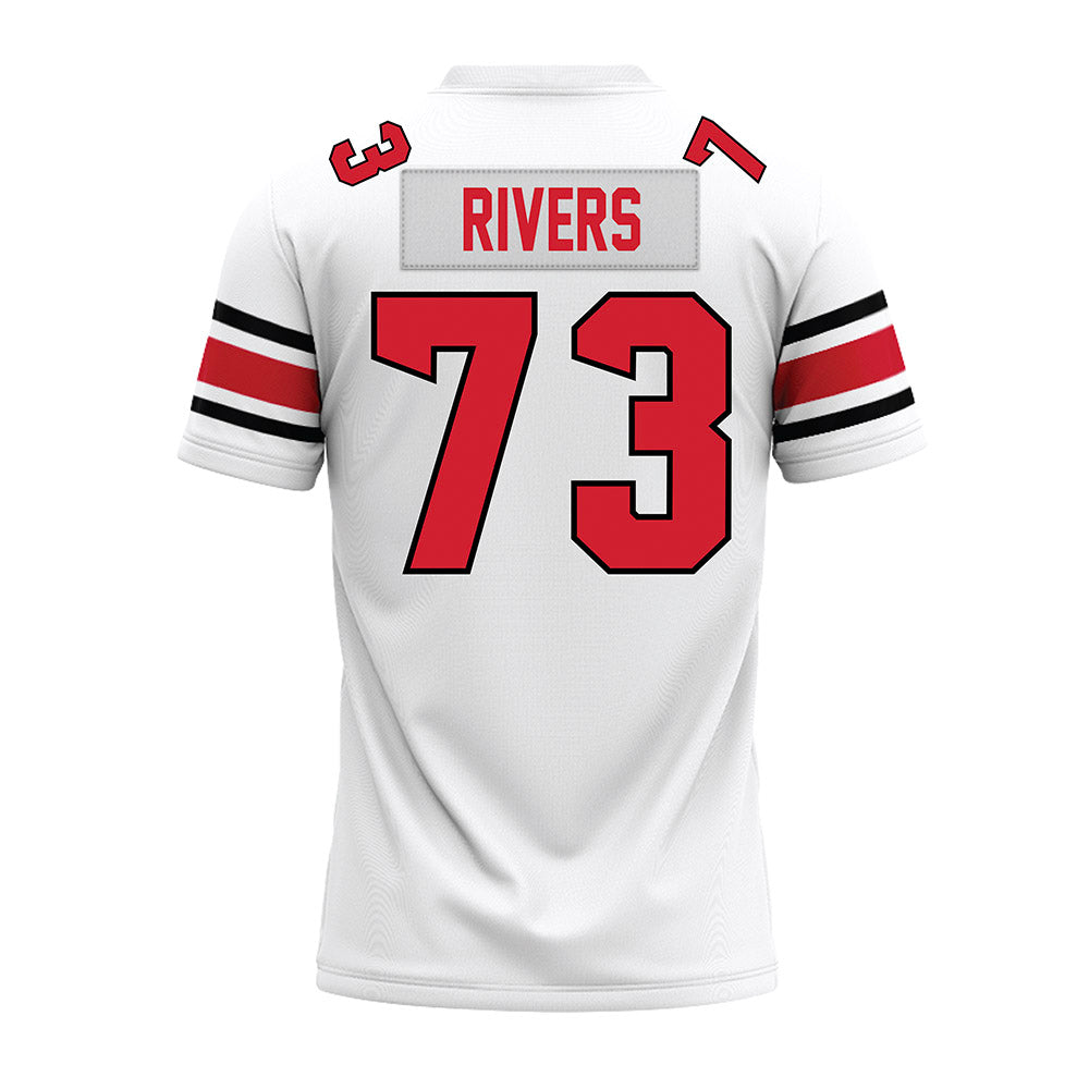 NC State - NCAA Football : Darion Rivers - White Premium Football Jersey-1
