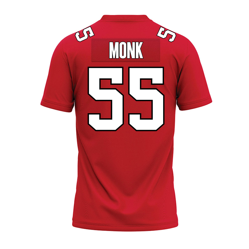 Illinois State - NCAA Football : Cooper Monk - Red Premium Football Jersey-1
